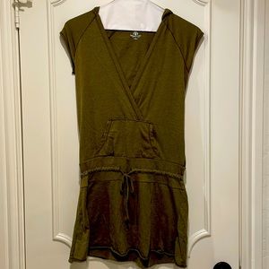 Hooded swimsuit coverup dress